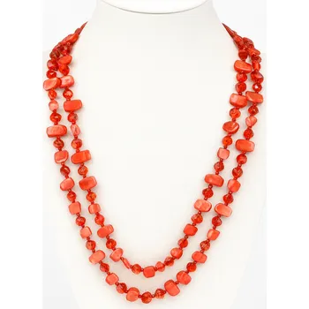 Náhrdelník Červený perleťový náhrdelník Deinna