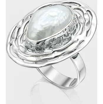 Prsten Stříbrný prsten perla - 56