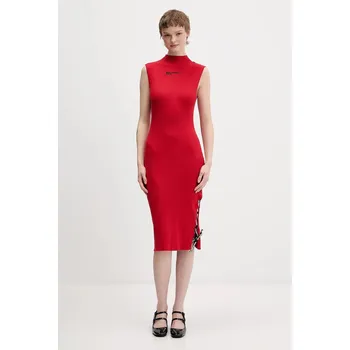 Dámské šaty Šaty Karl Lagerfeld Jeans B1W13041 červená 33X, vel. L