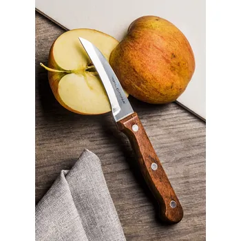Kuchyňský nůž Nůž na zeleninu a ovoce z nerezové oceli FLORINA WOOD BENT 7 cm