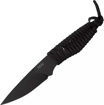 kapesní nůž ANV Knives P100 - CERAKOTE ČERNÁ, PARACORD TMAVÝ, ŠEDÝ, KYDEX ČERNÝ ANVP100-038