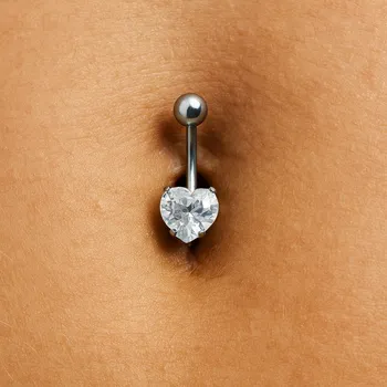 Piercing Piercing do pupíku Adend - Srdce