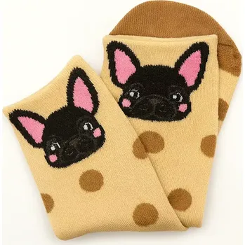 Dámské ponožky Dámské kotníkové ponožky s motivem psa – různé modely - Model3