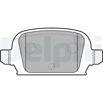 Brzdová destička Sada brzdových destiček, kotoučová brzda DELPHI LP1677