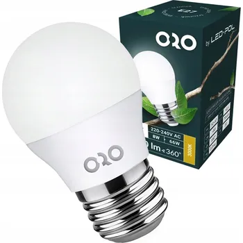 Žárovka LED žárovka E27-G45-TOTO-8W-WW 900lm 3000K