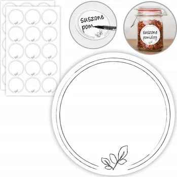 Obraz Štítky na koření Zaplanowane 426 4 cm 30 kusů černé