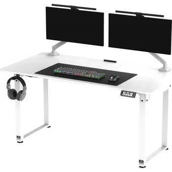 ULTRADESK UPLIFT Pracovní stůl 160x75 cm, 72-118 cm, bílá-bílá