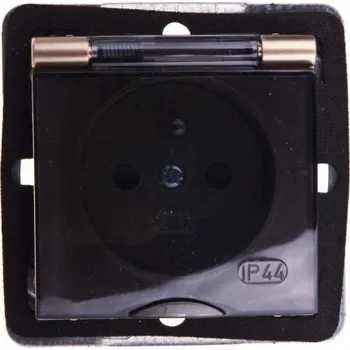 Elektrická zásuvka Elektrická Zásuvka hermetická Ospel zlatá