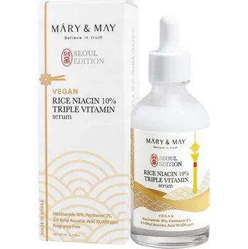 Pleťové sérum Mary&May Rice niacin 10% Triple Vitamin Serum 80 ml - Rozjasňující sérum s rýží a niacinamidem