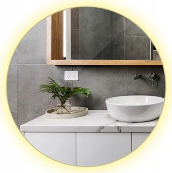 Zrcadlo Moderní LED Zrcadlo s podsvícením do koupelny