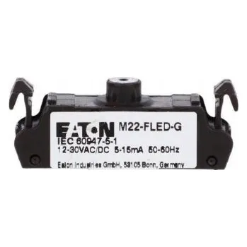 vypínač M22-FLED-G LED diodová kontrolka zelená 24V čelní montáž 180797 EATON