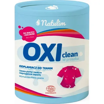 Odstraňovač skvrn NATULIM OXI Clean Odstraňovač skvrn v prášku na bílé a barevné prádlo, 500 g