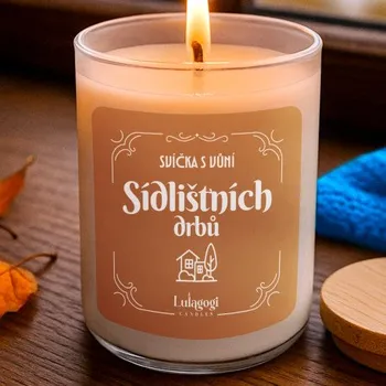 Žertovný předmět Svíčka s vůní sídlištních drbů - vonná svíce s potiskem pro sousedku- Tričkový.cz