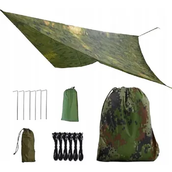 Krycí plachta Plachta bivakovací TARP PLACHTA 3x3 m Sluneční plachta voděodolná