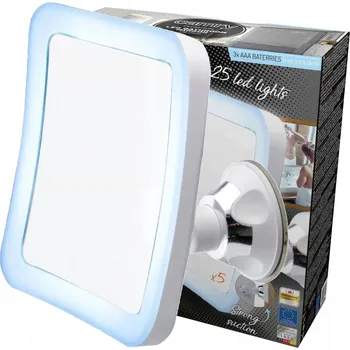 Zrcadlo Otočné koupelnové zrcadlo s LED podsvícením přísavka Camry CR 2169