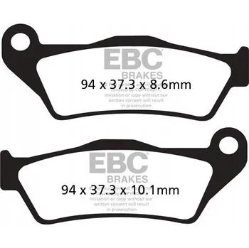 Brzdová destička Brzdové destičky EBC FA363