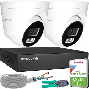 Bezpečnostní kamera Sada monitoringu 2 IP kamery 8MP 4K POE Detekce osob HDD