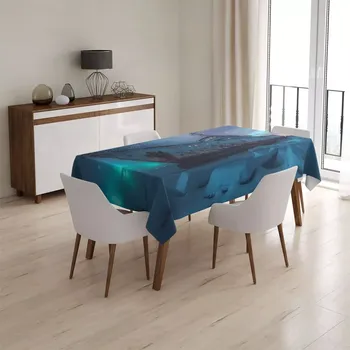 ubrus Sablio Ubrus Vrak lodi při polární záři - 90x90 cm