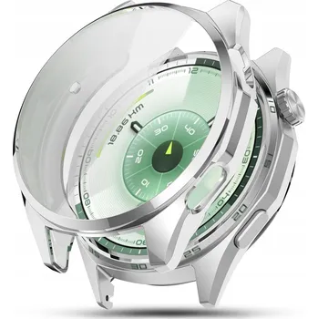 Pouzdro na mobilní telefon Silikonové pouzdro s ochranou displeje pro HUAWEI WATCH GT 6 Active Classic 46mm