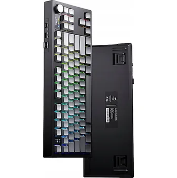 Klávesnice MECHANICKÁ KLÁVESNICE FENGLING: BEZDRÁTOVÁ (BLUETOOTH, 2.4 GHZ) NEBO KABELOVÁ, ŠEDÉ SPÍNAČE