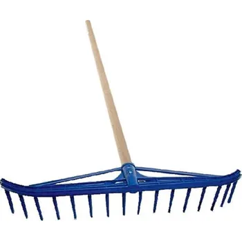 Hrábě Hrábě plastové 16 zubů/55cm, násada 1.5m