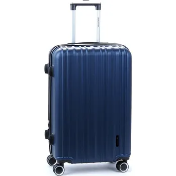 Velký cestovní kufr na 4 kolečkách, skořepinový, ABS, 100 l, Worldline 623 tmavě modrá