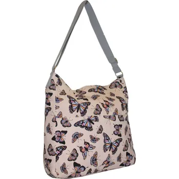 Kabelka Nicole Brown Látková taška s motýly - JBCB 185 MERUŇKA