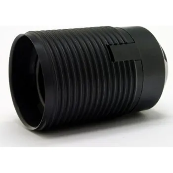 Objímka na žárovku Objímka Desko 1352-13000 E27 s vnějším závitem černá