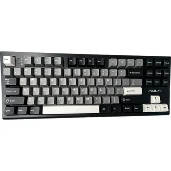 Klávesnice 2.4G USB BT MECHANICKÁ KLÁVESNICE S87 PRO ČERNÁ LED HERNÍ