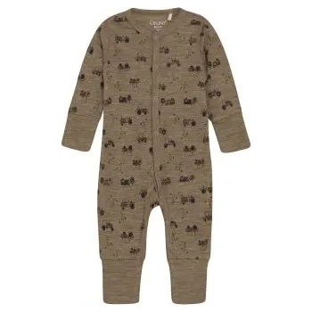 Kojenecký body CeLaVi Vlněný overal - Cocoa Cream, vel. 70