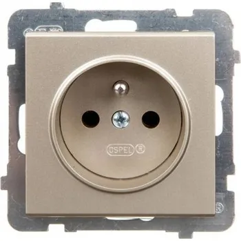 Elektrická zásuvka Zlatá nástěnná Elektrická Zásuvka Ospel