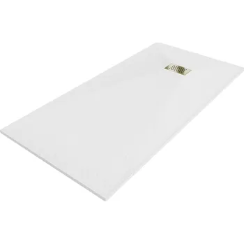 Sprchová vanička MEXEN/S - Hugo sprchová vanička SMC 170x90, bílá, krytka zlatá 42109017-G