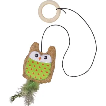 Hračka pro kočku Nobby hračka pro kočky sova s catnipem 7,5 cm