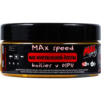 Boilies Nástrahové boilies v dipu Max Carp Max Winter 21 mm