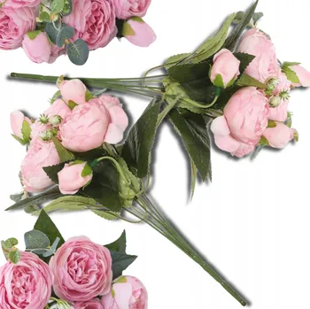 umělá květina Kytice pivoňek Edibazzar KW9 růžová