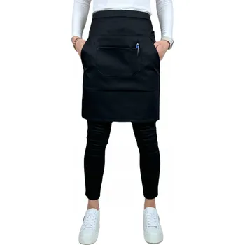 Kuchyňská zástěra Krátká KELNERSKÁ zástěra s kapsou, GASTRONOMICKÁ zástěra M-360 PREMIUM