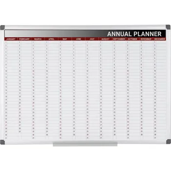 Kancelářský nábytek Bi-Office Roční plánovací tabule, magnetická, dny, 900 x 600 mm