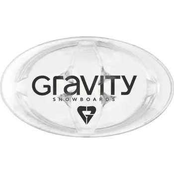 Příslušenství na snowboard GRAVITY grip - Logo W Mat Clear/Black (CLEAR/BLACK)