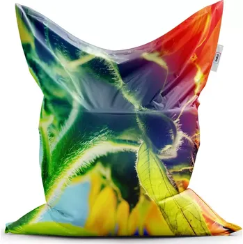 Sedací pytel Sablio Sedací vak Duhová květina - 200x140 cm