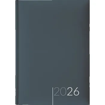 Diář Denní diář 2026 - lamino, A5, antracit
