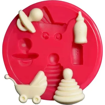 Forma na pečení Cesil Silikonová forma Sada pro miminka 3 cm