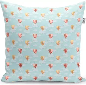 Polštář Sablio Polštář Horkovzdušné balony na nebi - 50x50 cm