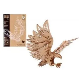 Dřevěná hračka Puzzle drewniane 3D mityczne legendarny kondor