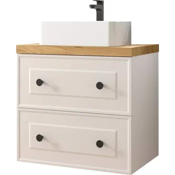 Koupelnový nábytek Salgar Koupelnová skříňka pod umyvadlo Salgar Renoir 80x58x46 cm bílá bavlna mat RENOIR80BM RENOIR80BM