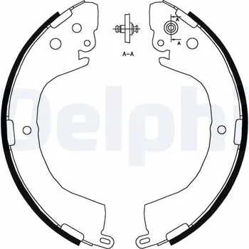 Brzdový systém Sada brzdových čelistí DELPHI LS1826