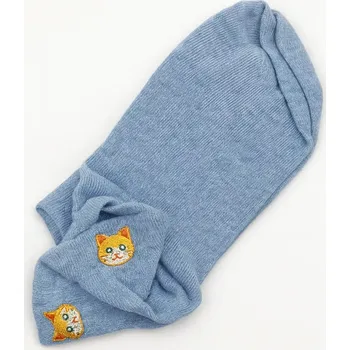 Dámské ponožky Dámské kotníkové ponožky s kočičím motivem – různé barvy - Model5