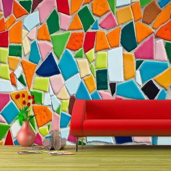 Tapeta Sablio Tapeta Barevná mozaika - 125x75 cm