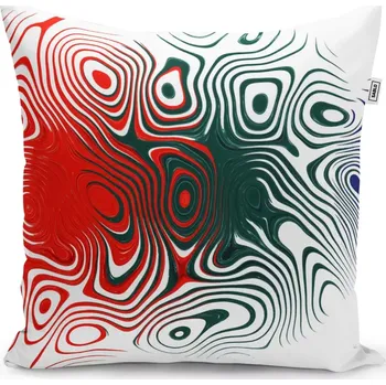 Polštář Sablio Polštář Dvoubarevná abstrakce - 40x40 cm