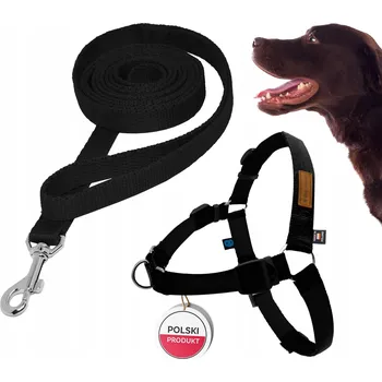 Postroj pro psa Sada pro psy, kteří tahají: Postroj Easy Walk vel. L + Vodítko 3m POHODLNÉ a PEVNÉ
