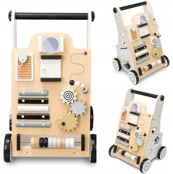 Odrážedlo CHODÍTKO ODRÁŽEDLO DŘEVĚNÉ VZDĚLÁVACÍ ČERNOBÍLÉ